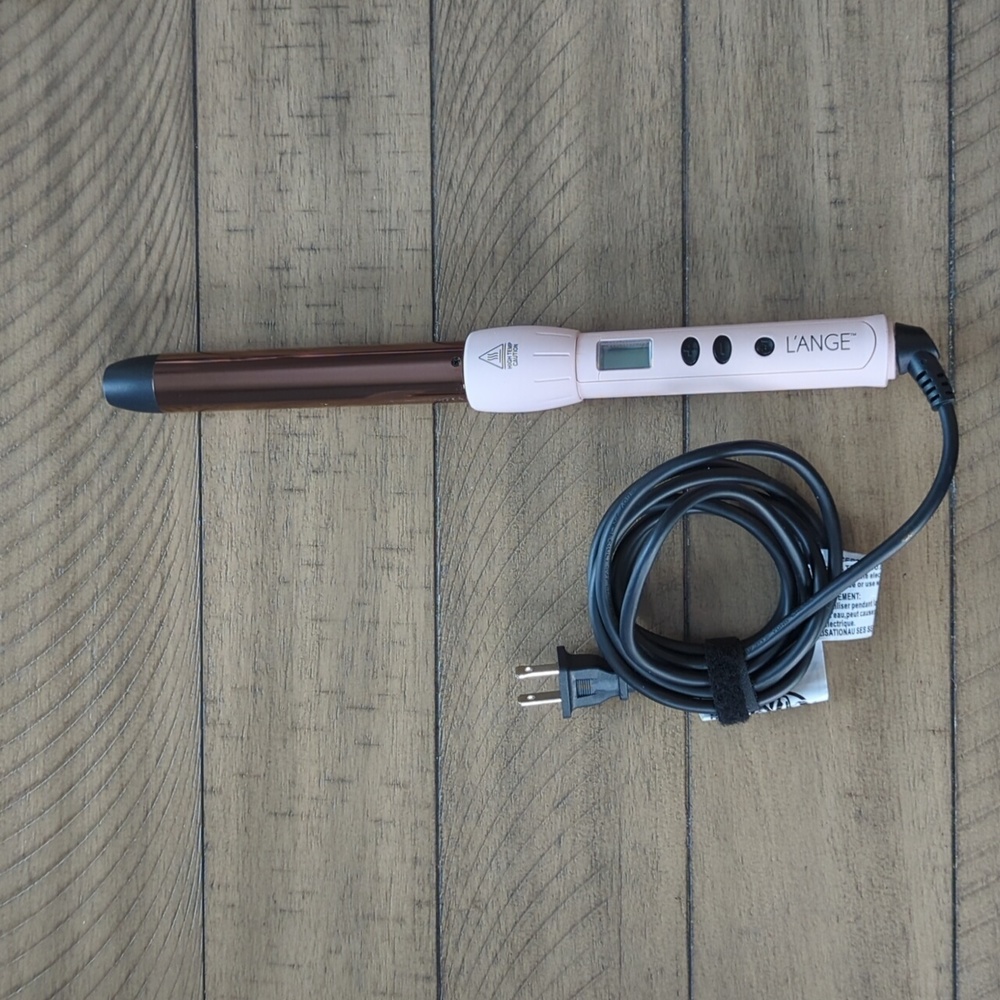 L'ange Lustre Titanium Curling Wand - Blush